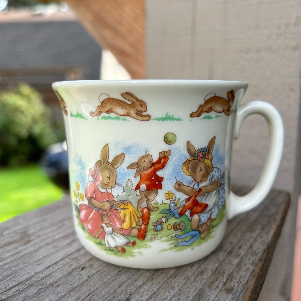 Bunnykins cup original fine bone china.  Good condition no chips